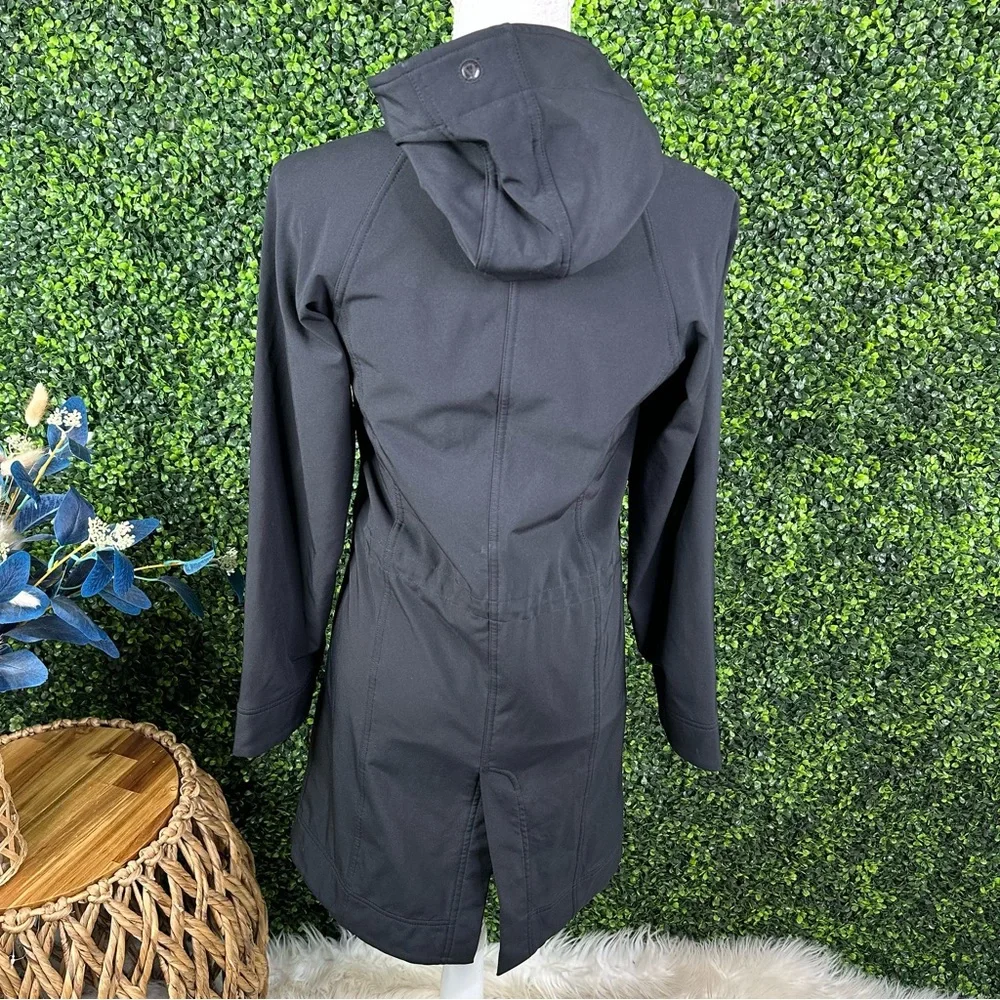 Lululemon Athletica Black Hooded trench Jacket‎